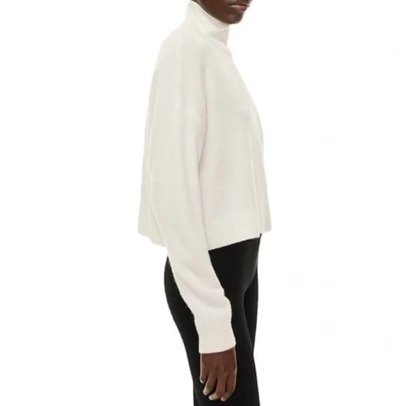 Aritzia The Group By Babaton Luxe Light Grey Cashmere Turtleneck Sweater Sz XS - Picture 4 of 17